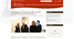 Desktop Screenshot of lecafedudroit.fr
